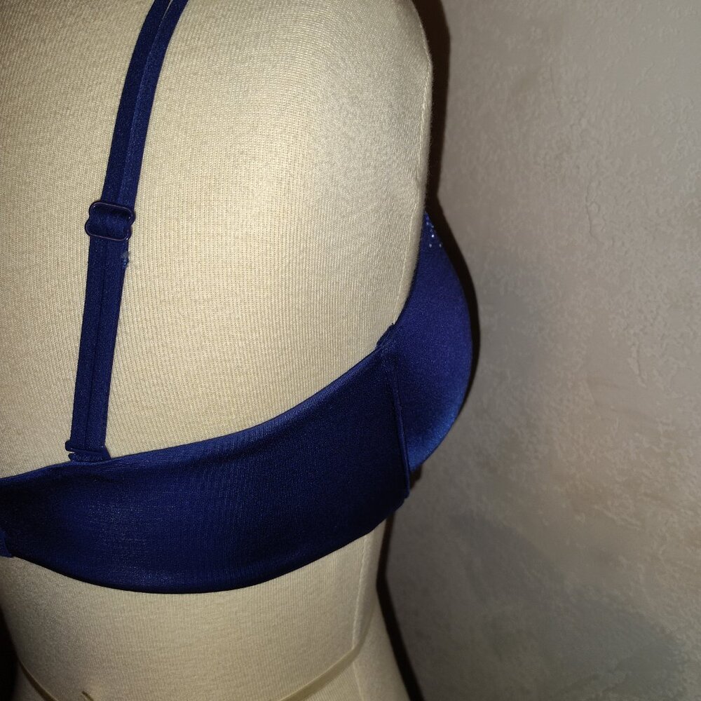 Victoria's Secret Size 34 DD Very Sexy Push-Up Bra Dark Blue Sexy Sparkle - Picture 5 of 7